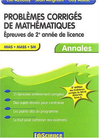 Problèmes corrigés de mathématiques