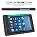 MoKo Case for All-New Amazon Fire HD 8 Tablet (7th Generation, 2017 Release Only) - [Honey Comb Series] Light Weight Shock Proof Soft Silicone Back Cover [Kids Friendly] for Fire HD 8, BLACK