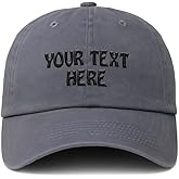 Soft Washed Baseball Cap Custom Hat Personalized Text Dad Hats for Men & Women