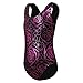 HOZIY Gymnastics Leotards for Girls 7-8 Years Old 7/8 Hot Pink Floral Sparkly Bodysuits