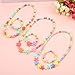 Bememo 6 Sets of Princess Necklace Bracelet Play Jewelry Costume Necklaces Dress up Jewelry