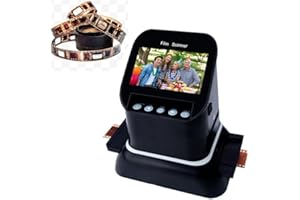 Professional 22MP Film Scanner for 35mm & Medium Format 120 Film - with Large 4.3" LCD to Scan Negatives & Slides in High Res