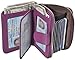 Beurlike Women's RFID Credit Card Holder Organizer Case Leather Security Wallet (Purple)
