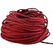 Navifoce Genuine Flat Suede Leather Cord Lace Beading Craft Thread String, 3mm, 20m Spool (Crimson red)