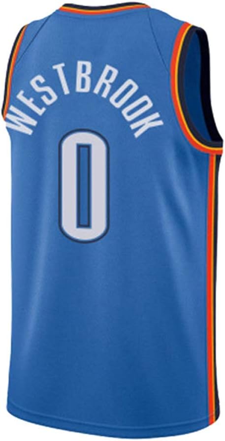 Jerseys del Baloncesto de la NBA Westbrook 0 de Thunder de ...