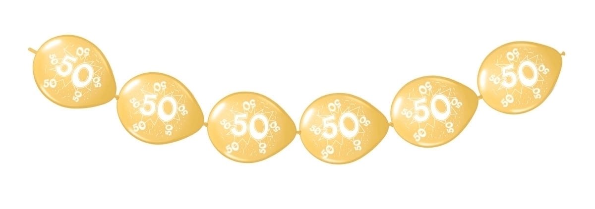 Folat - 50th Birthday/Anniversary Balloon Garland - 3 m