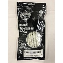 #1 fibra de vidrio de repuesto Tiki mechas en Amazon - , Pack de 18 mecha redondo - 1/10,16 cm diámetro x 17,15 cm - De larga duración - Non-combustión - De alta calidad - Uso para Tiki linterna de repuesto - Linternas caseras - Candl e - Linternas - Satisfacción garantizada