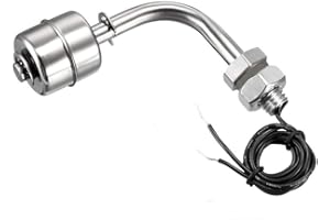 COMOK 10mm Thread 90 Degree Stainless Steel Liquid Water Level Sensor Vertial Float Switch