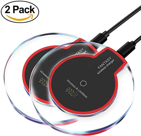 Wireless Charger,Youlifang 2-Wireless Charging Pad for iphone8/8plus iPhone X Samsung Galaxy S7/S6/Edge/Plus/S6 Active,Moto Maxx, Moto Droid Turbo 2/Turbo,Google Nexus 6/5/4 &amp; more.Black