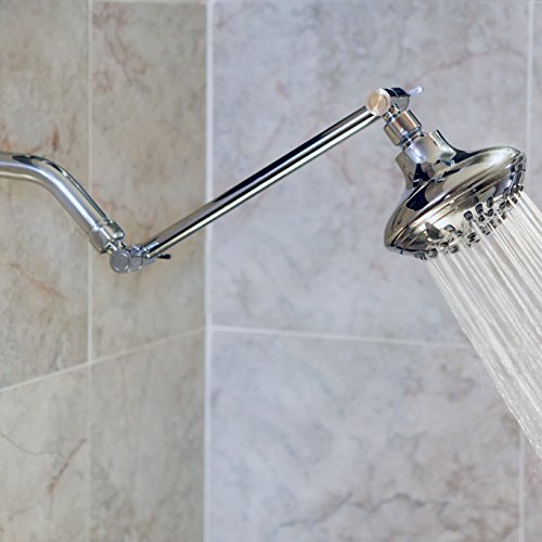 Adjustable Shower Head Extension Arm 10 Inch Brass Shower Arm