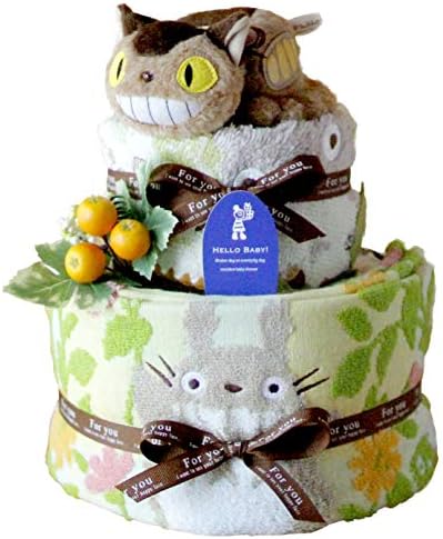 ジブリ となりのトトロ ネコバス おむつケーキ おもちゃ タオル 出産祝い 女の子 人気急上昇 男の子 刺繍不可