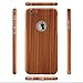 iPhone 6 Plus/6s Plus Full Body Plastic Hard Case-Aurora Black Front and Back Cover with Tempered Glass Screen Protector for iPhone 6 Plus/6s Plus 5.5 Inch (wood black Pattern)