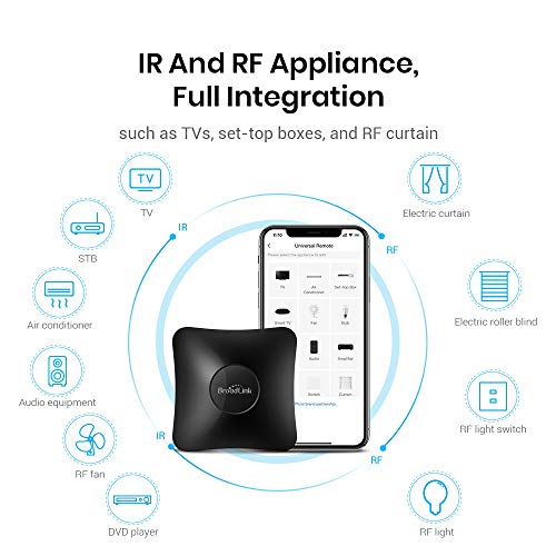 BroadLink RM4 pro Smart IR/RF Remote Control Hub with Sensor Cable-WiFi IR/RF Blaster for Smart Home Automation, TV… - Image 3