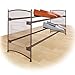 Lynk Expandable 2 Tier Stackable Shoe Rack - Steel Mesh Shoe Shelf - Bronze