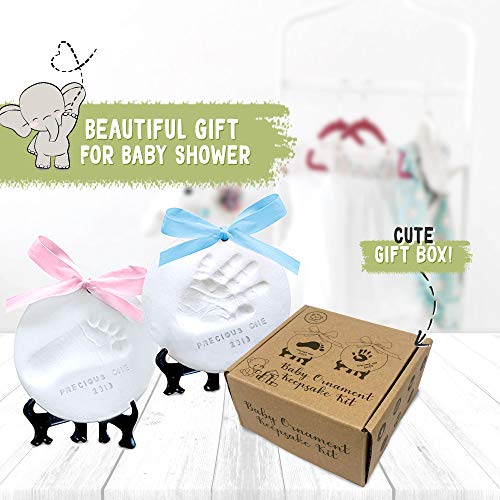 3 Baby+Handprint+Footprint+Ornament+Keepsake
