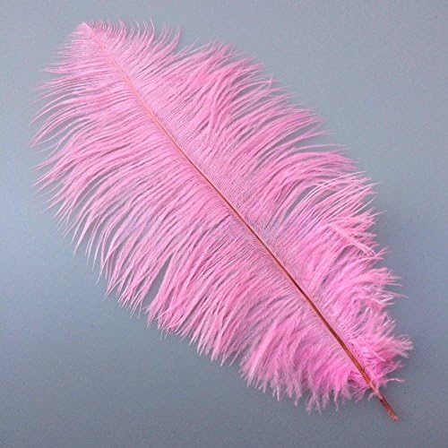 pink - 10pcs/Lot Natural Ostrich Feathers for Embelishment Craft DIY 8-10inch /20-25 cm