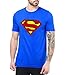 Decrum Superman Shirt for Men - Mens Superhero T Shirt (M, Royal Blue)