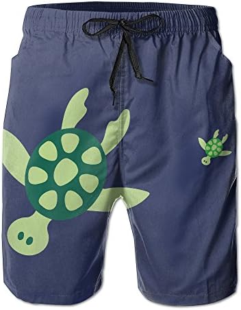 SSUMMINGG Mens Sea Turtle Cartoon Funny Summer Cool Swim Trunks Beach Shorts Board Shorts XX-Large