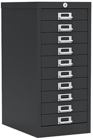 Simply Office Mult10dblk 10 Drawer Locking Multi Drawer Black