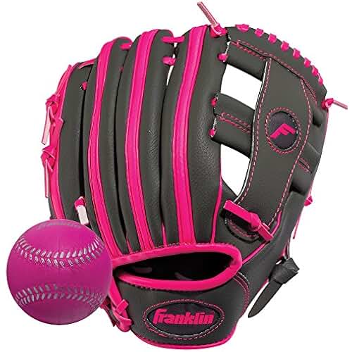 kids pink baseball glove