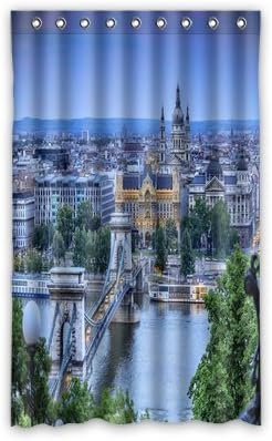 Custom Beautiful City Landscape Window Curtains/Drape/Panels/Treatment Thermal Insulated Blackout Window Curtains 52" x 84" Inch
