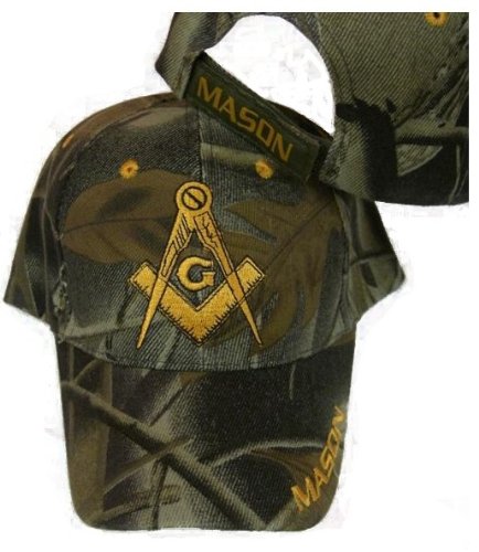 Freemason camo embroidered adjustable hat mason masonic…