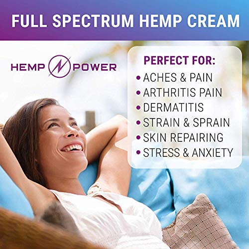 Hemp Power Pain Relief Cream - 100 000MG - Relieves Muscle, Joint Pain, Lower Back Pain, Knees, and Fingers - Inflammation - Hemp Extract Remedy - Hemp Oil with MSM - Arnica 2fl oz