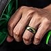 ThunderFit Silicone Wedding Rings for Men, Rubber Engagement Bands 8.7mm Wide 2.5mm Thick - 1/2/3/4/5/6/7/12/16 Variety Multipack (Pack E - Size 7.5-8 (18.2mm))