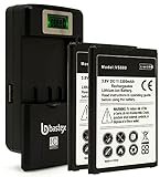 Two (2pk) Bastex Replacement Battery LG G Vista 4G VS880 Verizon Plus One (1) Bastex External Dock LCD Battery Charger