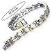 COOLSTEELANDBEYOND Fashion Link Bracelet for Lady Women and Free Link Removal Kit