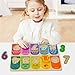 Jamohom Kid Wooden Numbers Puzzle Board Preschool Intelligence Early Educational Math Toys for Toddlers 10 Pieces