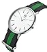AIBI Men's Watch Analog Quartz Green Nylon Band Waterproof Watches For Mens With 40mm Case