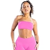 TRYTO Impact Backless Bandeau Sports Strapless Bra Yoga Top Women Workout Fitness Gym Outdoor Strappy Tops
