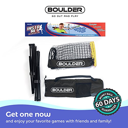 Boulder Portable Badminton Net Set 16.5Ft Size for Tennis, Soccer