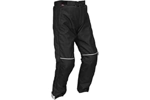 Noru Raiu Waterproof Overpants - Durable & Breathable Moto Riding Pants for All-Weather Protection Black