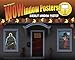 Window Poster Halloween Jason Voorhees by WOWindows USA-Made Decoration Includes 1 Reusable 34.5