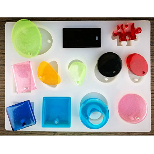 image for vorey 9 Pack Jewelry Casting Silicone Molds for DIY Jewelry Craft Maki