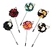 Landisun Men's Lapel Pin Flower Boutonniere Set Handmade For Suits (1 Dozen, Style 2)