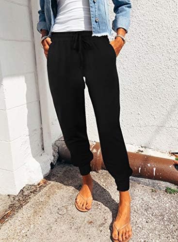 onlypuff Women's Athletic Running PantsCasual Elastic Waist Pants Drawstring with Pockets 2 onlypuff Women's Athletic Running PantsCasual Elastic Waist Pants Drawstring with Pockets