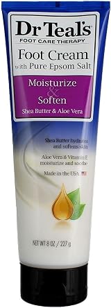 Dr Teal's Pure Epsom Salt Foot Cream with Shea Butter Aloe Vera Vitamin E 240ml view 5