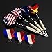 Sametop 12 Packs Steel Tip Darts Set 18 Grams with Flights, Aluminum Shafts, Brass Barrels and Dart Sharpener