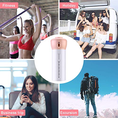 AIRERA Bottiglie da viaggio 4 in 1 a prova di perdite Set di bottigliette da viaggio per cosmetici articoli da toeletta articoli da toeletta(Rosa)