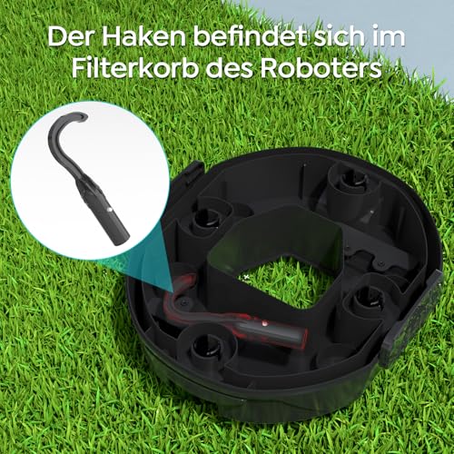 BRINBO S2 Pool Robot, Wireless Pool Vacuum Cleaner Battery, Double Filter System, 90 Minutes Running Time + 2.5 H Quick Charge, Self-Parking Pool Cleaner for Flat Bottom Pools up to 80 m², Dual Motors
