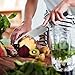 Tilevo Chef Knife - 8 Inch Carbon Steel Knife Sharp Blade & Balanced Comfortable Handle with Gift Case - Multipurpose Kitchen Knives for Chopping & Meat Cutting for Home and Restaurant