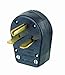 Leviton 931 30/50 Amp, 250 Volt, Plug, Angle, Grounding, Black