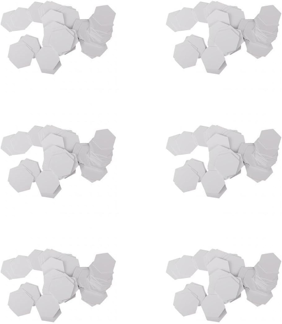 B Blesiya 600 Pack Mixed Hexagon Shape White English PAPER PIECING Quilting Templates Sewing Craft