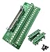 Sysly IDC40 2x20 Pins Male Header Breakout Board Terminal Block Connector with Simple DIN Rail Mounting feet
