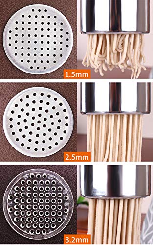 VolksRose Stainless Steel Noodle Maker with 7 Models, Manual Pasta Maker, Fresh Noodles Press Pasta Spaghetti Making Machine, Vegetable Fruit Juicer Kitchen Tool Accessories #3 - Thumbnail 7