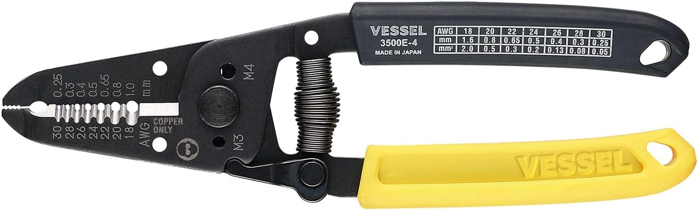 VESSEL Wire Stripper with Screw Cutter 3500E-4