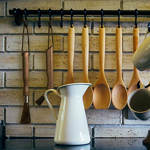 Kaffeepinsel Kaffeemühle Reinigungsbürste Kaffeemühle Bürste Natur Wildschweinborsten Walnuss Griff mit Aufhängungs-Band, Professionelle Ausrüstung für Ihre Barista Heimküche – Bild 7